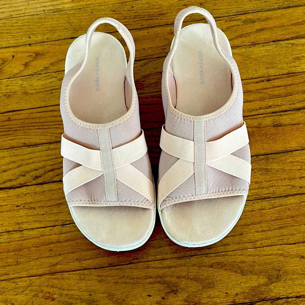 Easy Spirit, light pink, wedge sandal, 9W